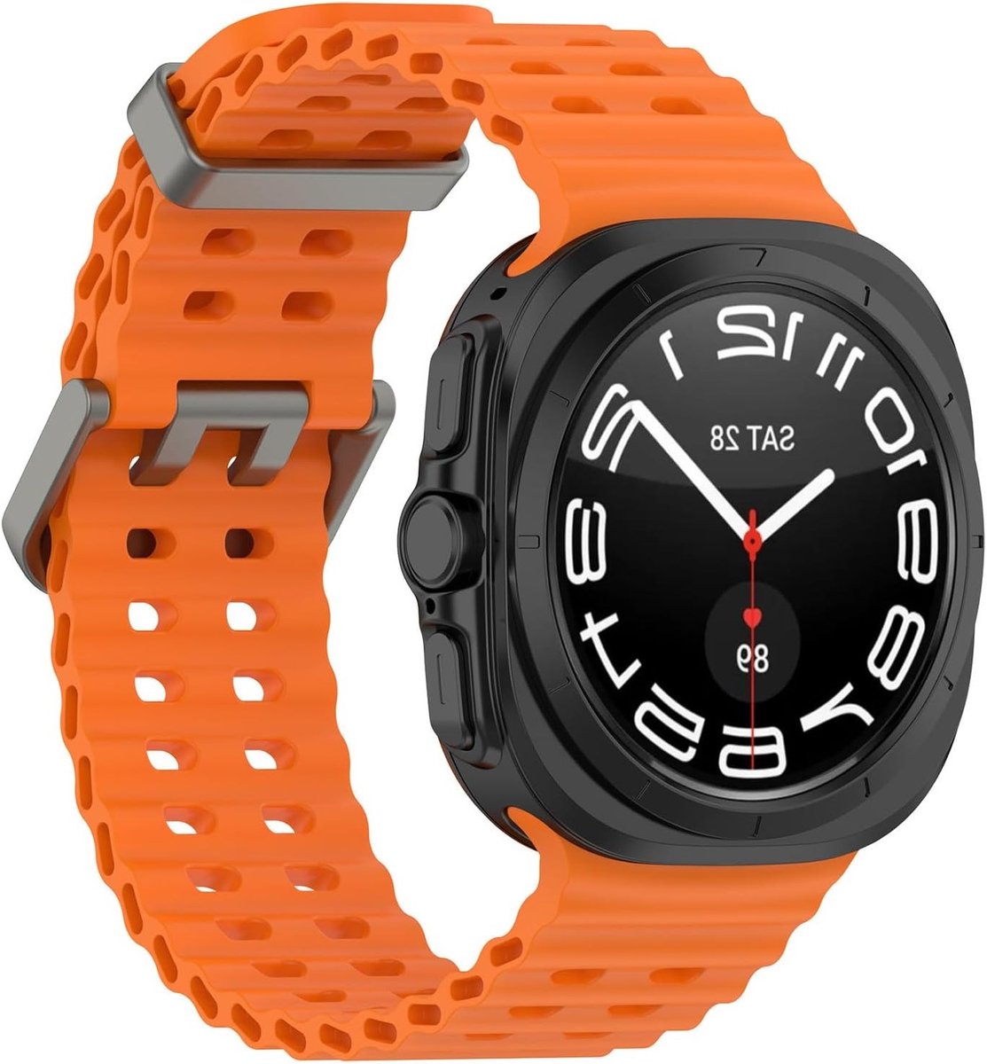 Zachte en Ademend Siliconen Horlogeband voor Galaxy Watch Ultra 47mm - Waterdicht, Unisex, Sportieve Vervangband voor Activiteiten en Fitness