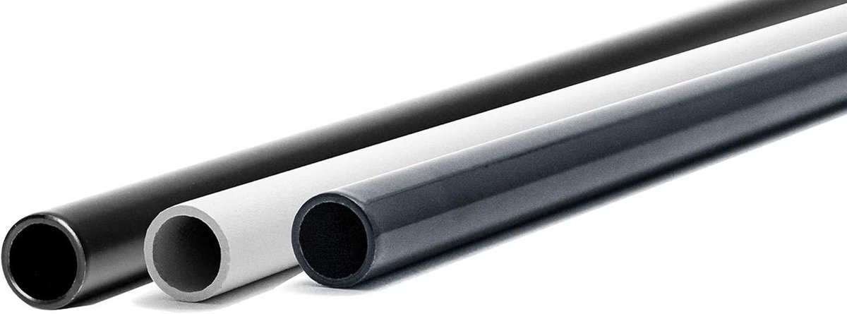 Aluminium Ronde Buis - Metaalprofiel - Bouw Projecten - Poedercoating - 2000 mm Lengte - Zwart RAL 9005