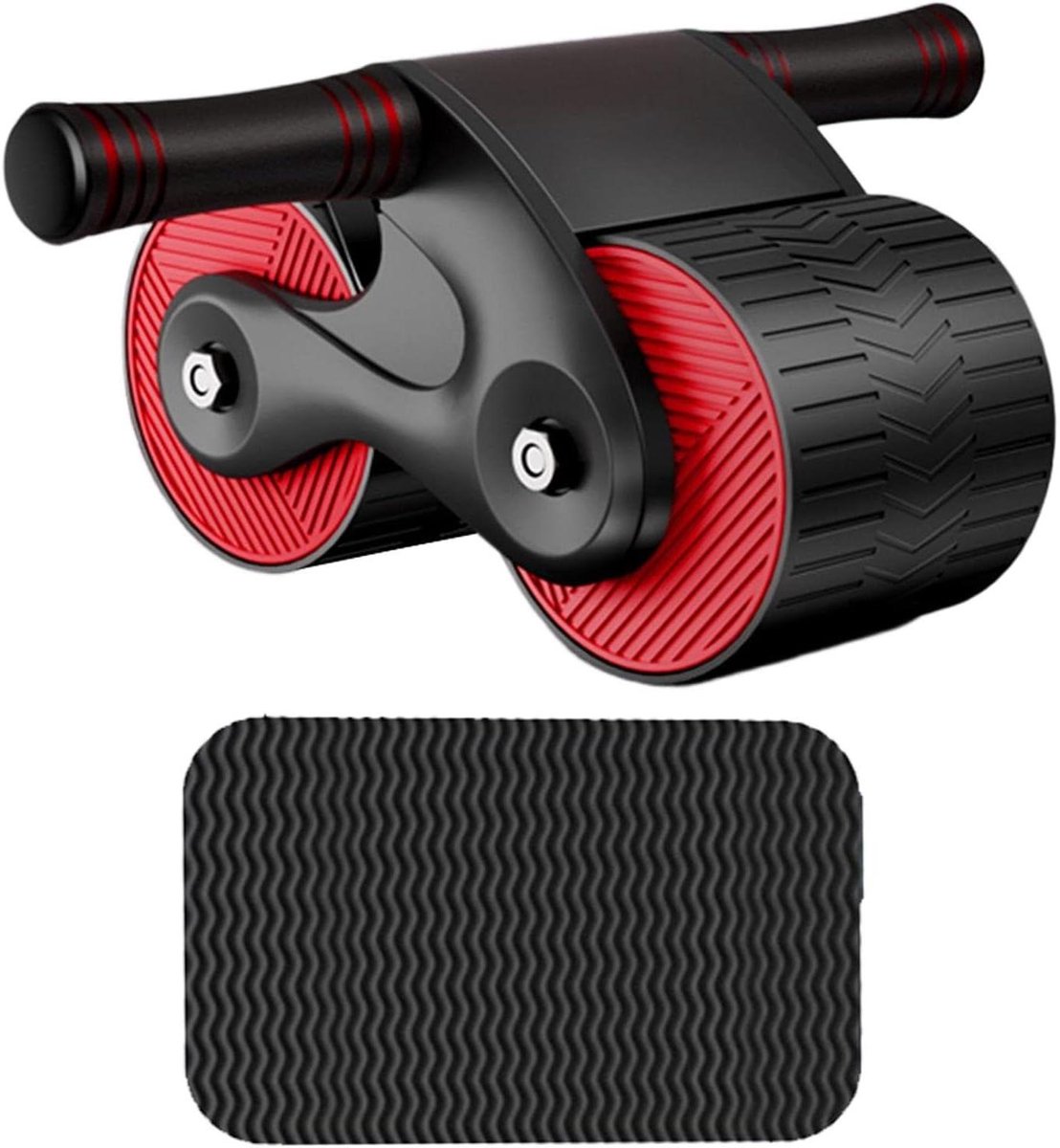 Buikspierwiel - Ab Roller - Buikspieren Trainen - Automatische Rebound - 37 cm - Blauw