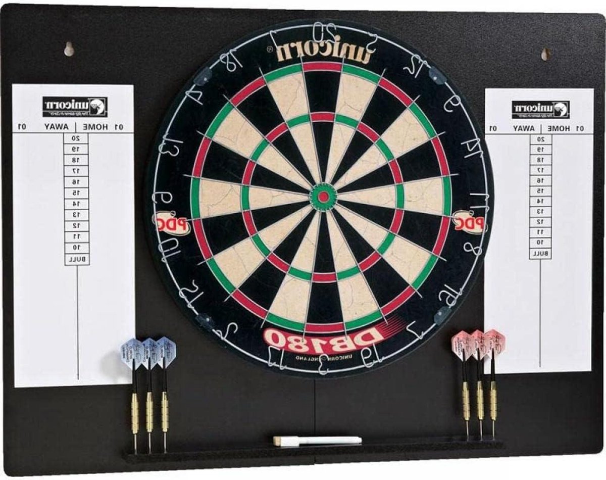 Dartbord Set - Darts Centrum - Thuis Spelen - Inklapbaar Ontwerp - 6 kg - Zwart