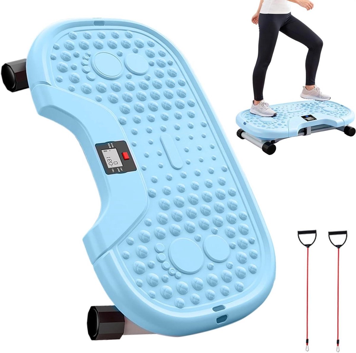 Kleine fitnessaccessoires - Stil trainingsapparaat - Thuis sporten - Ruimtebesparend ontwerp - 555 x 305 cm - Blauw