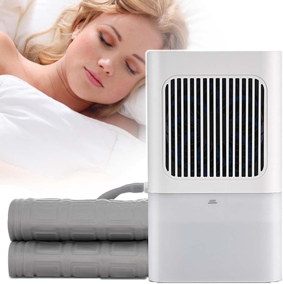 Waterkoelmat - Verkoelende mat - Comfortabel slapen - Instelbare windsnelheid - Single formaat - Wit