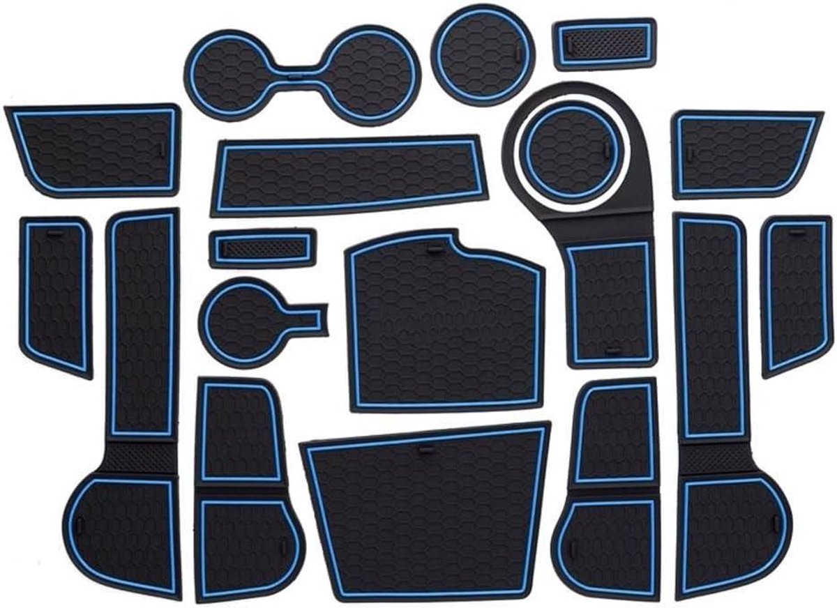 Auto Interieur Accessoires - Beschermpads - Interieur Beschermen - Specifiek Ontwerp - 18 Stuks Set - Blauw