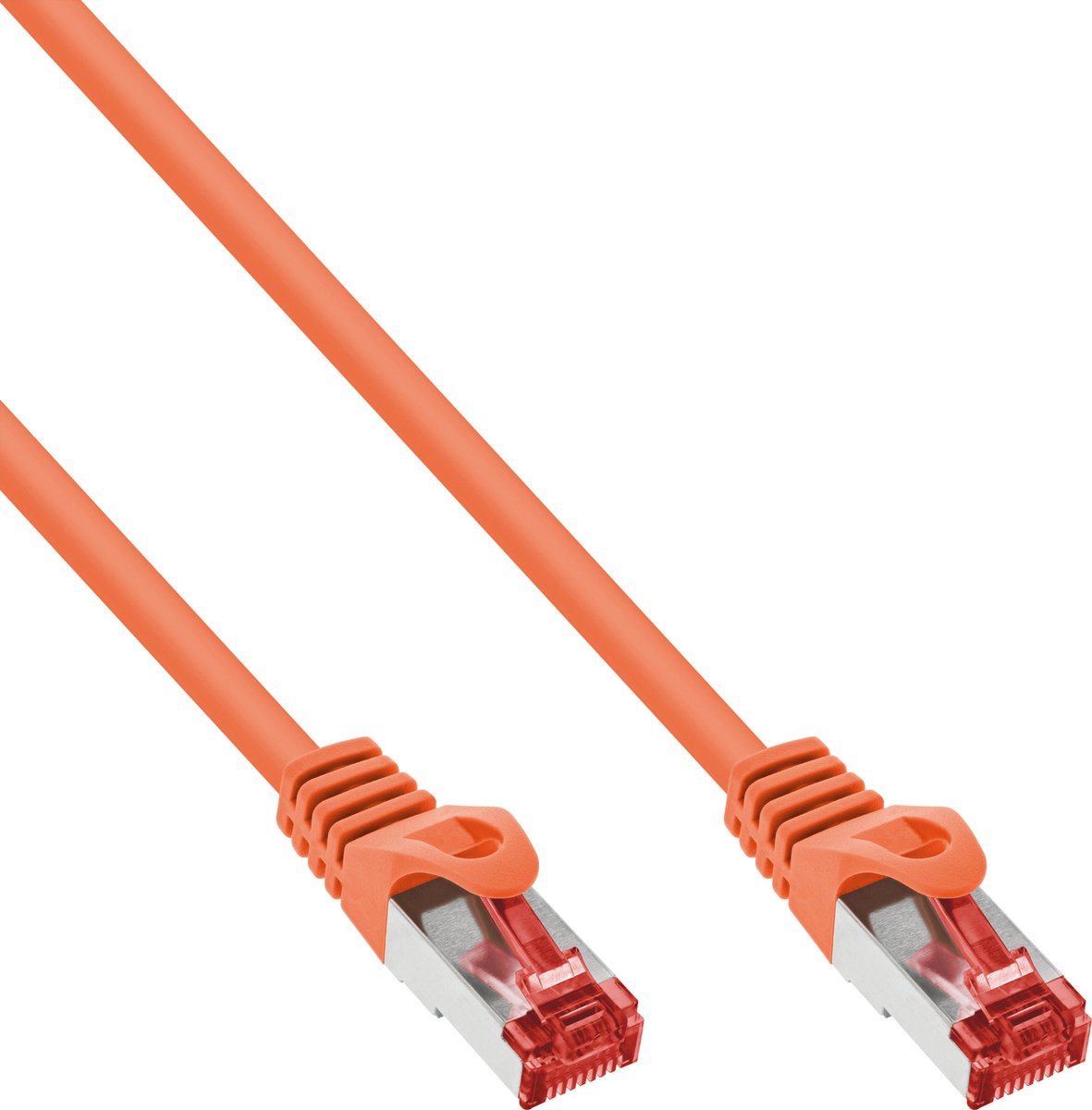 InLine® patchkabel, Cat.6A, S/FTP, TPE (LSZH), CCA, oranje, 1,5m