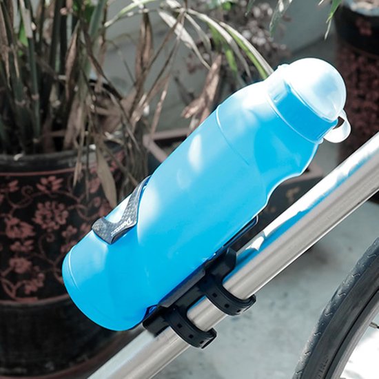 Fiets Waterfleshouder Adapter - Bidonhouder Bevestiging - Comfortabel Fietsen - Installatie zonder Schroeven - Universele Pasvorm - Zwart — afbeelding 2
