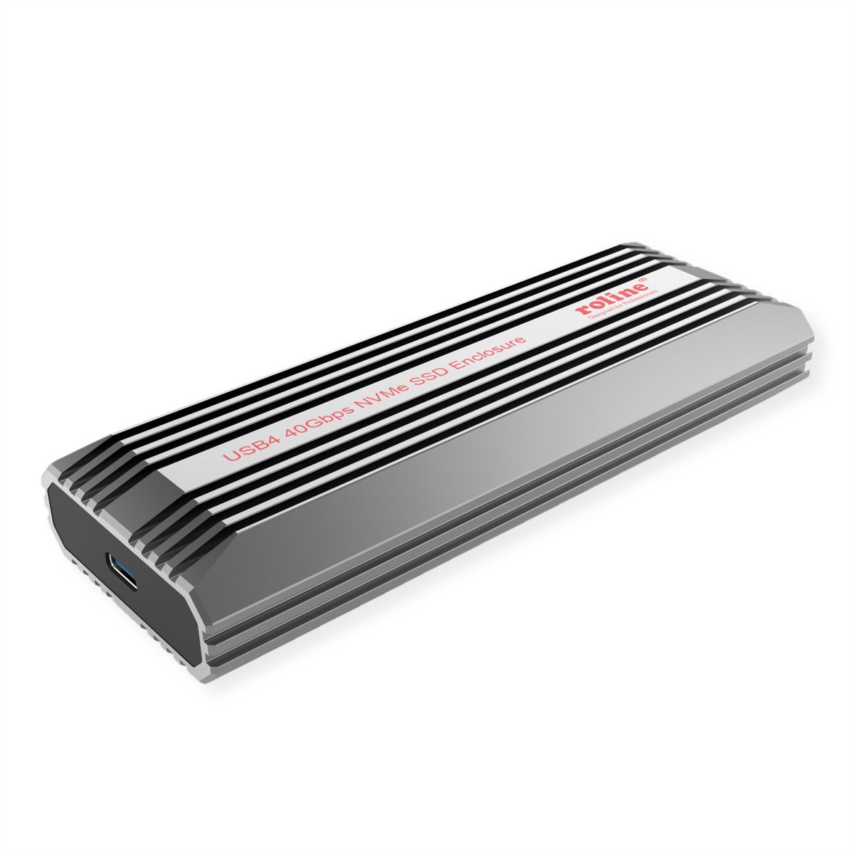 ROLINE externe SSD-behuizing, M.2, NVMe naar USB 4 Gen 3x2 Type C