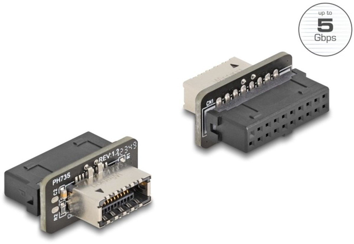 Delock USB 5 Gbps Adapter Pin Header female to internal Type-E Key A female