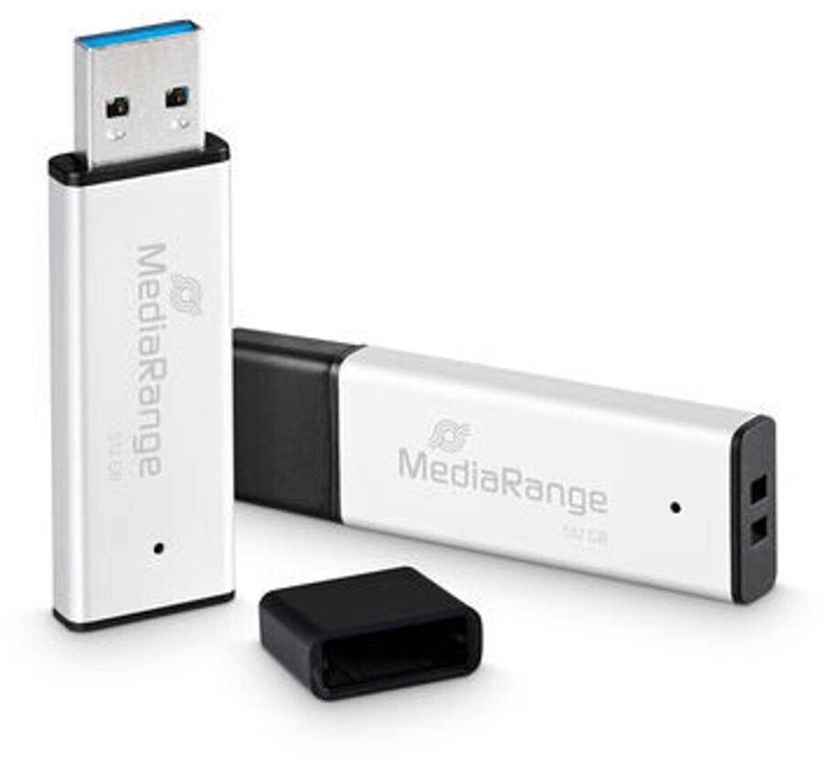 MediaRange MR1904 USB flash drive 512 GB USB Type-A 3.2 Gen 1 (3.1 Gen 1) Zwart, Zilver