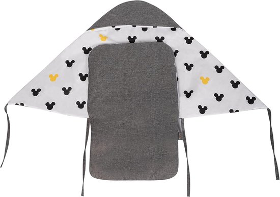 Warme babydeken - Baby voetenzak - Baby warm houden - Universele gordelgaten - 80 x 40 cm - Grijs — afbeelding 3