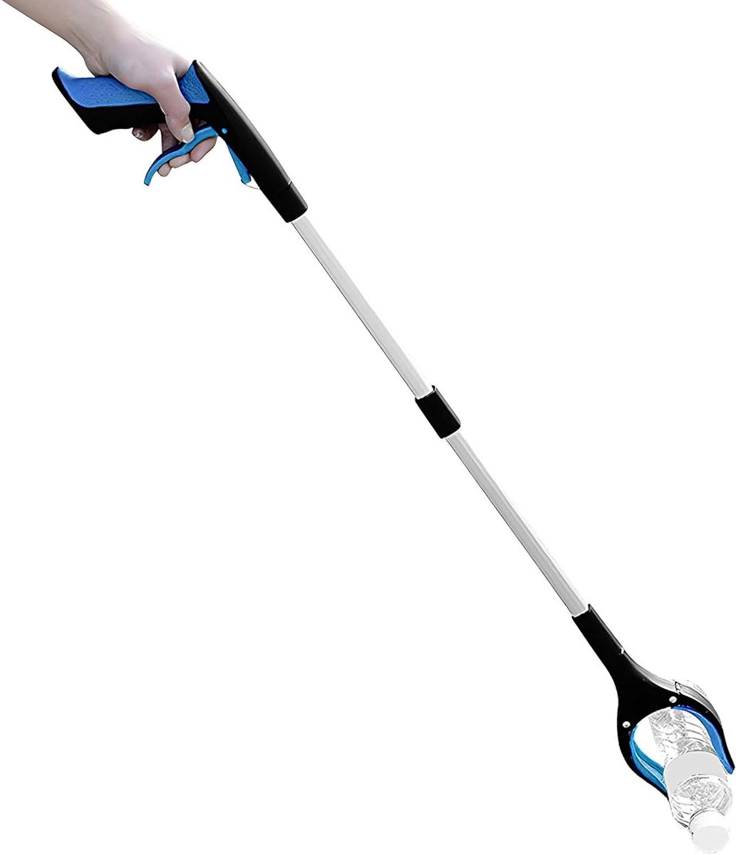 Grijper Hulpstuk - Opvouwbare Klauw - Afval Verzamelen - Verstelbare Grijpkracht - 83 cm - Blauw