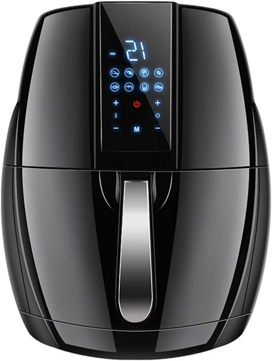 Digitale Heteluchtfriteuse - Airfryer Oven - Gezond Koken - 8 Voorgeprogrammeerde Programma's - 6 Liter Capaciteit - Zwart