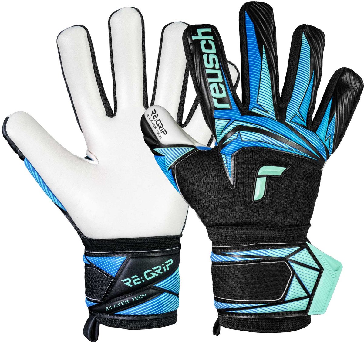Reusch Attrakt Re: Grip Nc Junior Keepershandschoenen Zwart 4 Kinderen