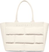 SUITSUIT Schoudertas dames - Handtas dames - Laptopvak - Dames tas - Tas met rits - Dames shopper tas - Fusion - Wit