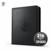 SHIRUDOPRO Toploader Binder 216 Vakken – Premium Verzamelmap voor Pokémon Kaarten – Geschikt voor Toploaders – Luxe Zip Binder – Zwart