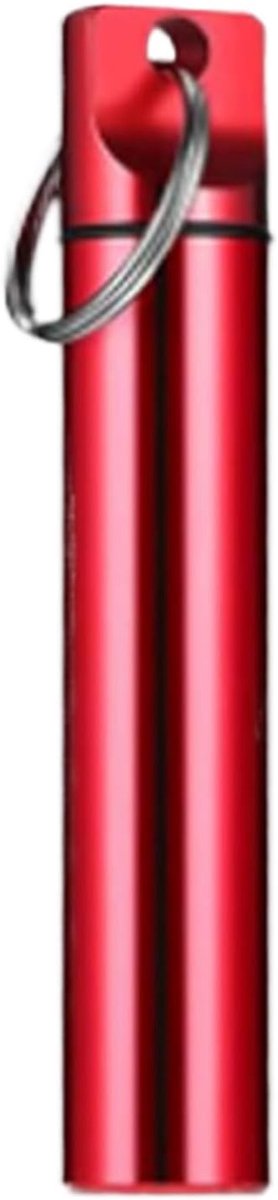 Tandenstokerhouder - Tandenstoker dispenser - Hygiënisch bewaren - Draagbaar zakformaat - 17 x 97 cm - Rood