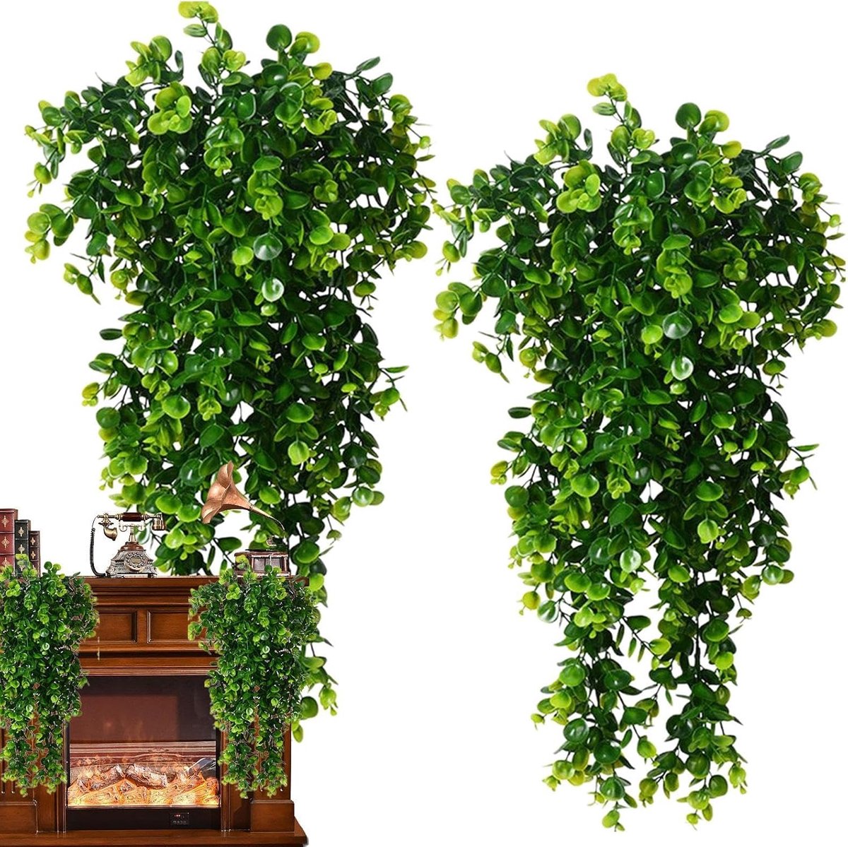 Nep Planten - Kunstmatige Slinger - Decoratie Binnen - Realistisch Uiterlijk - 80 cm - Gro