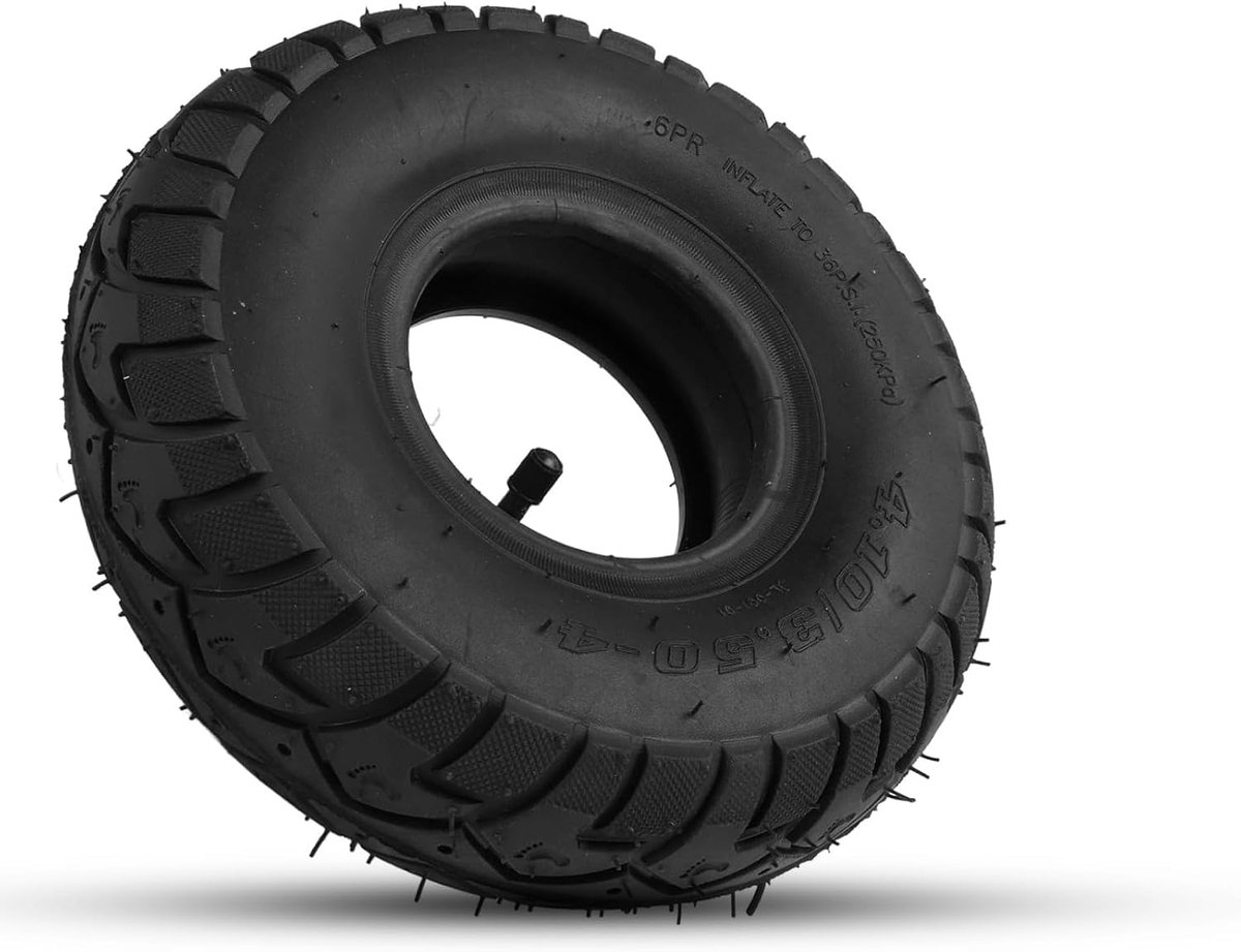 Vervangende binnenband - Rubberen band - Transportkarren Gebruik - Hoge Belastbaarheid - 10 Inch - Zwart
