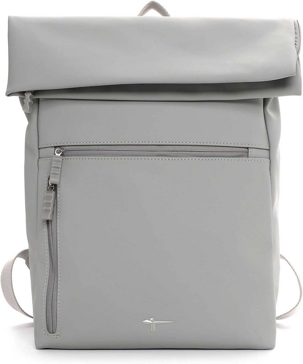 Stijlvolle Laptop Rugzak voor Dames - Lichtgrijs City Backpack met Vakken