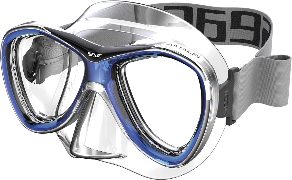 Comfortabel Siliconen Snorkelmasker met Dubbele Lens voor Helder Zicht