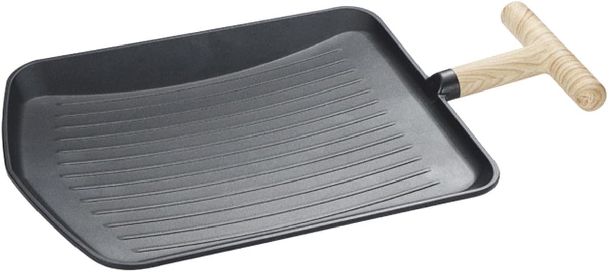 Grillpan - Anti-spat - Buiten Koken - Antiaanbaklaag - 49.9 x 32.2 cm