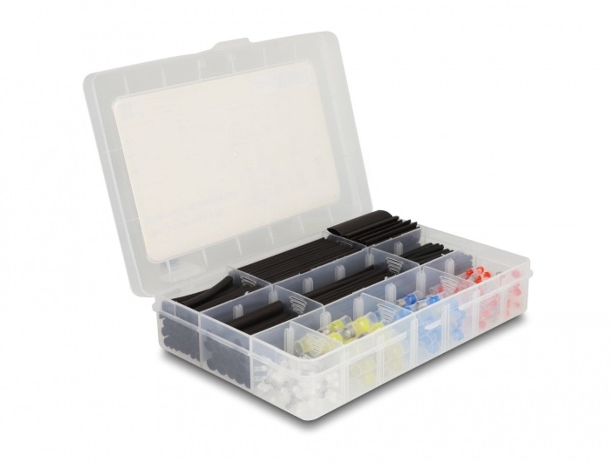 Warmte krimpbuis met soldeerdraadconnector assortiment doos 308 stuks