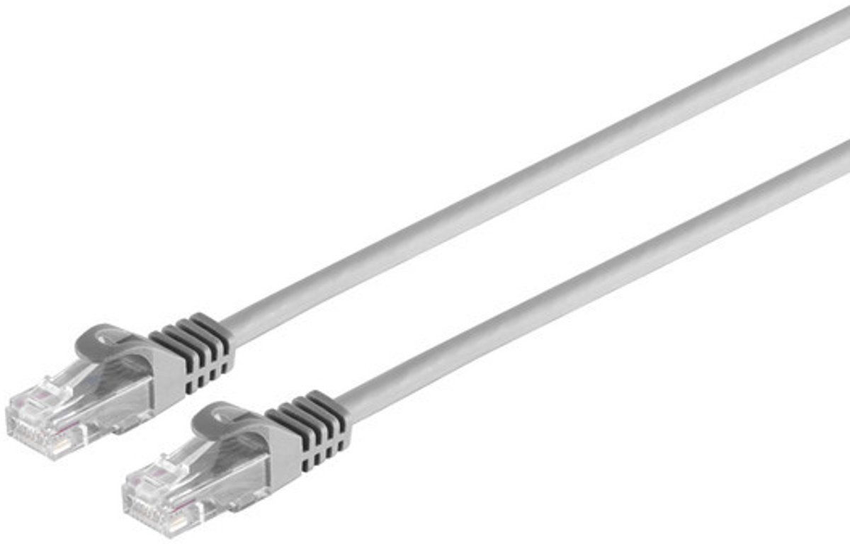 RJ45 Patchkabel CAT 7 Rohkabel U/UTP grau 0,5m