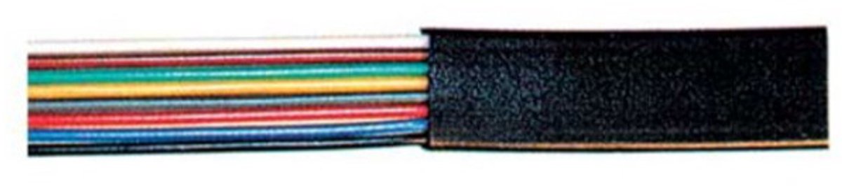 8-aderige Telefoonkabel - Plat - CCA - 10 meter - Zwart