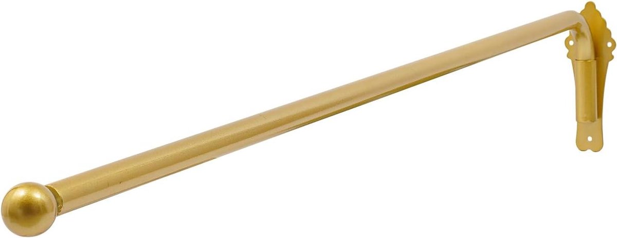 Gordijnrail Displaystandaard - Gordijnroede Ophanging - Gordijnen Ophangen - 180 Graden Draaibaar - 120 cm Lengte - Goud