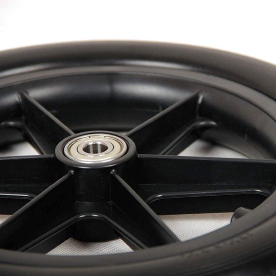 Rolstoelwiel - Vervangingswiel - Mobiliteit Verbeteren - Antislip Rubber - 30 cm - Zwart — afbeelding 4