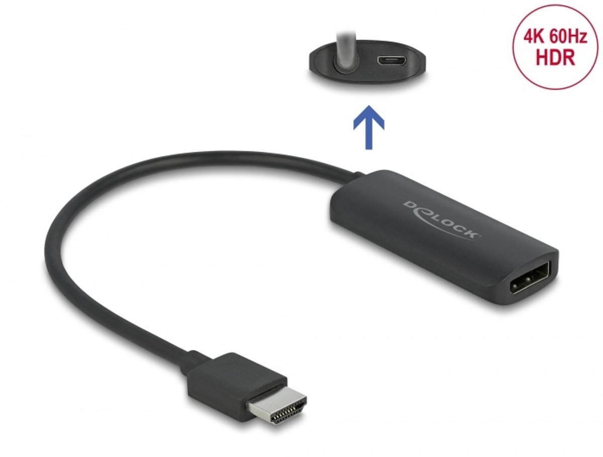 Adapter hdmi-a man om vrouwelijke 4K 60 Hz te tonen
