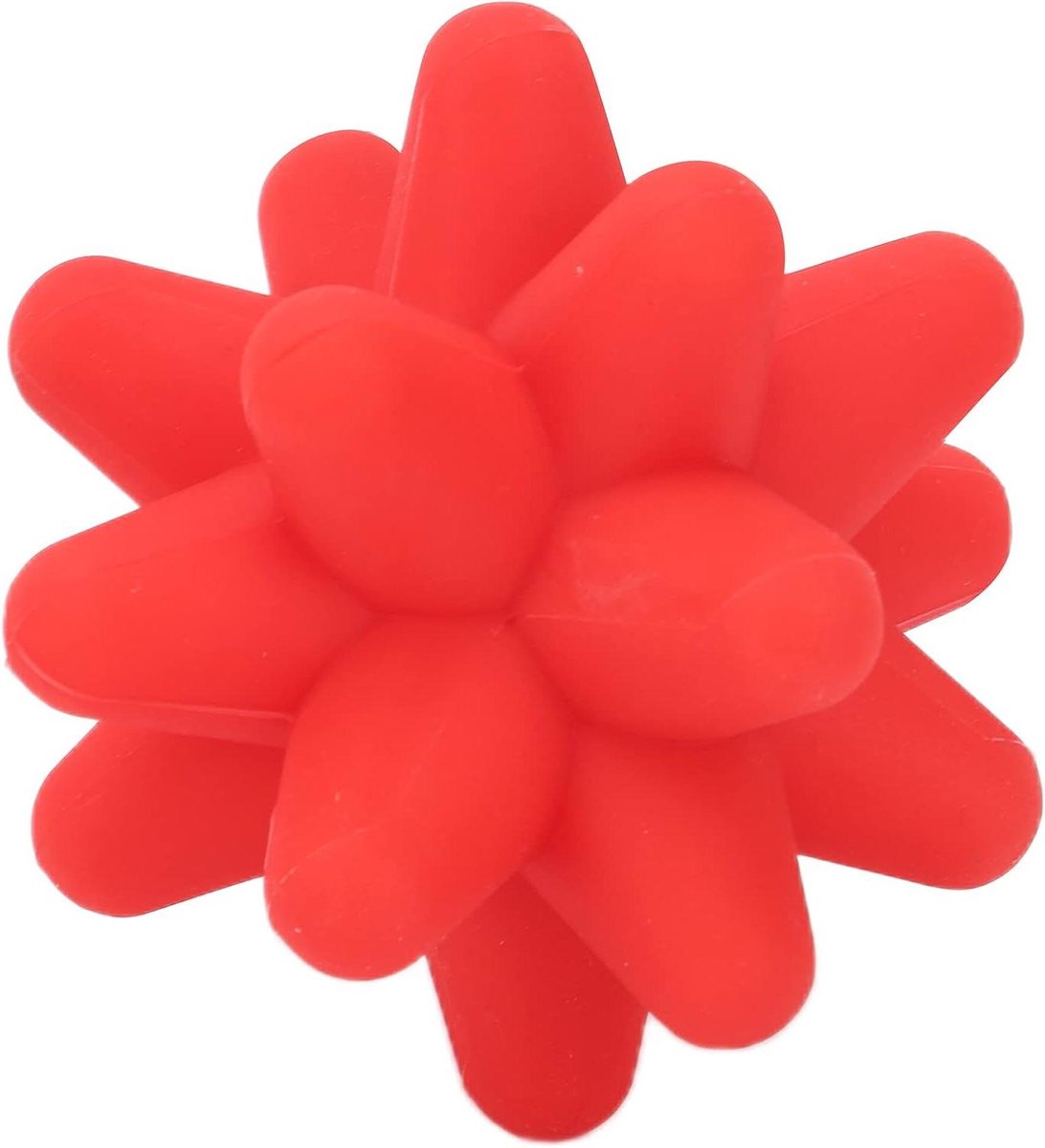 Massagebal - Fitness bal - Spierontspanning - Siliconen materiaal - 8 cm - Rood