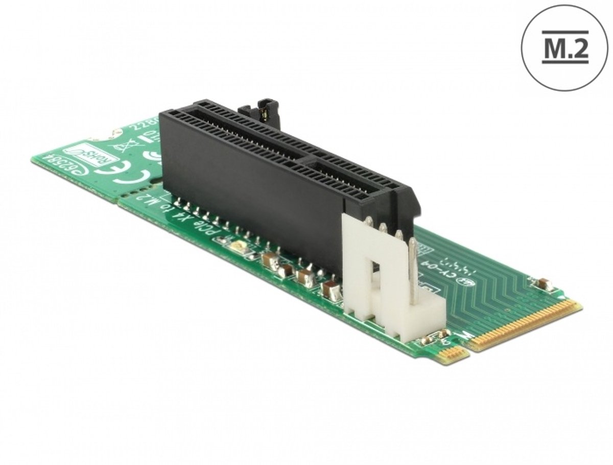 Adapter M.2 Sleutel M Man naar PCI Express X4 Slot