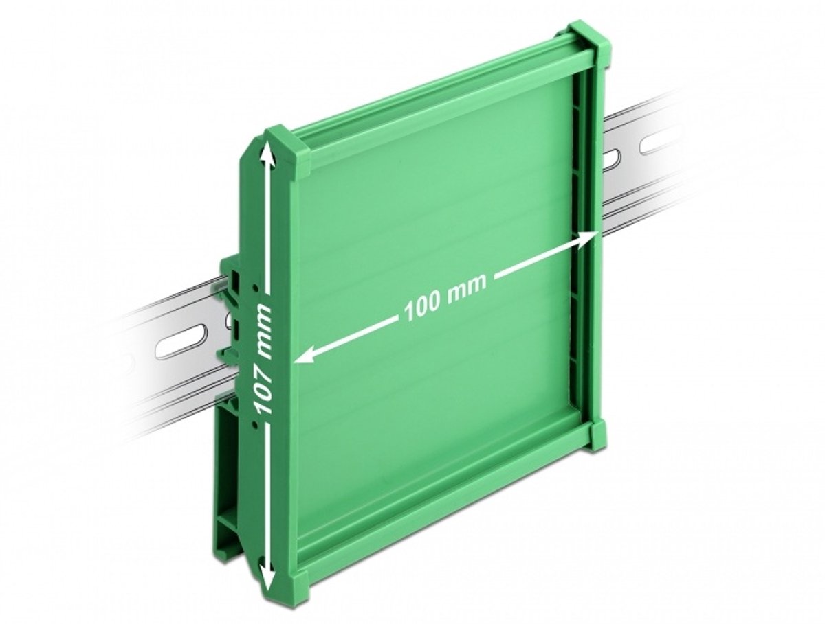 Delock Board Holder (107 mm) for DIN Rail 10 cm long