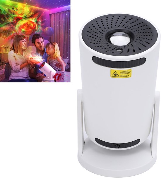 Sterrenprojector Licht - Nachtlamp Projector - Slaap Hulp - 180 Graden Draaibaar - 500 gram - Wit — afbeelding 5
