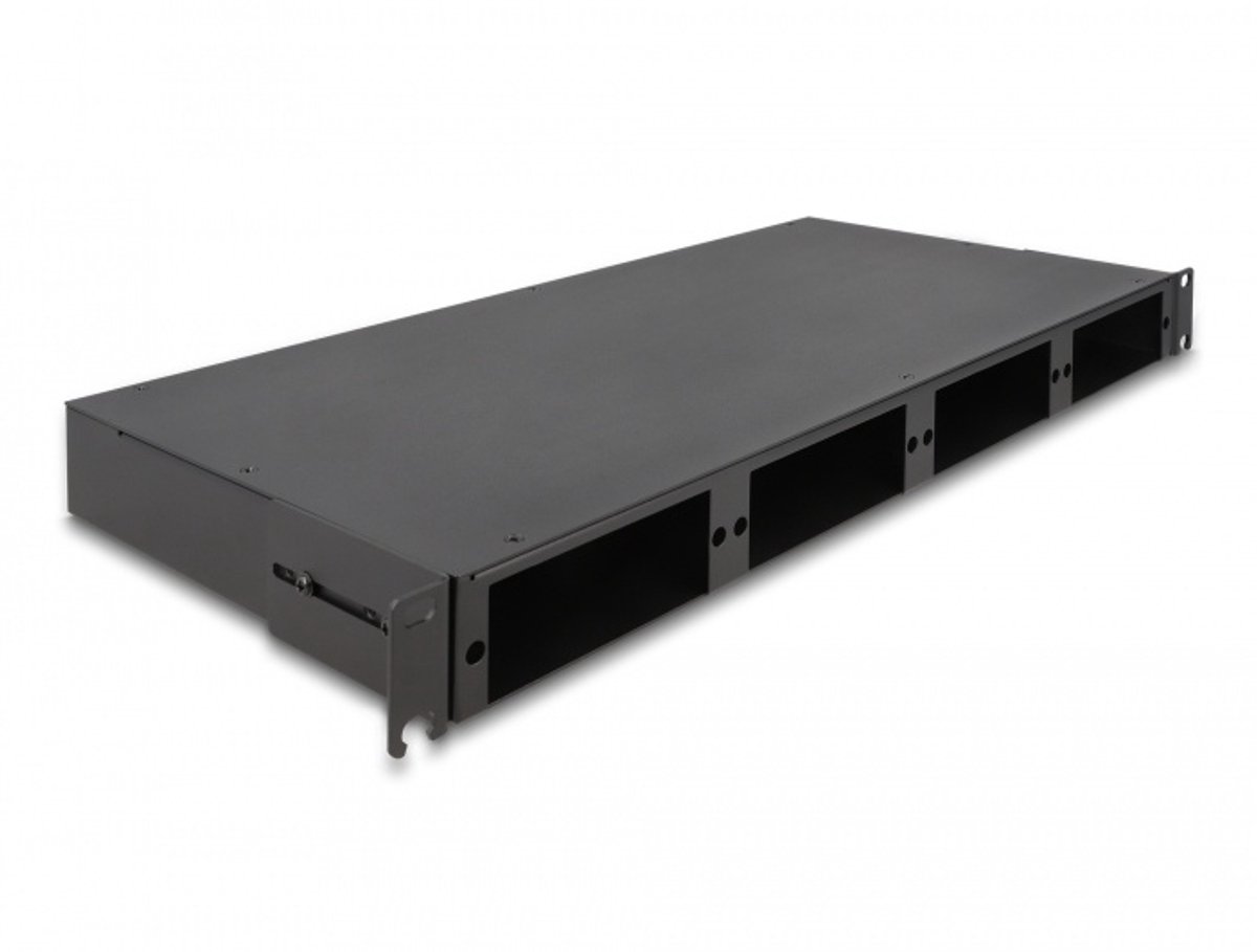 19 inch glasvezel HD (hoge dichtheid) Patch panel 1u zwart