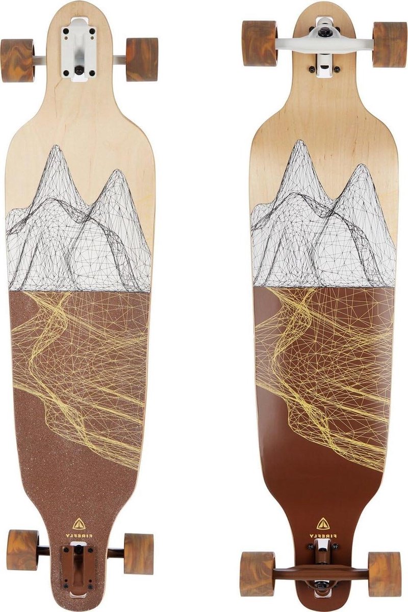 Longboard Skateboard Snel Rijden Houten Dek 100 cm Hout