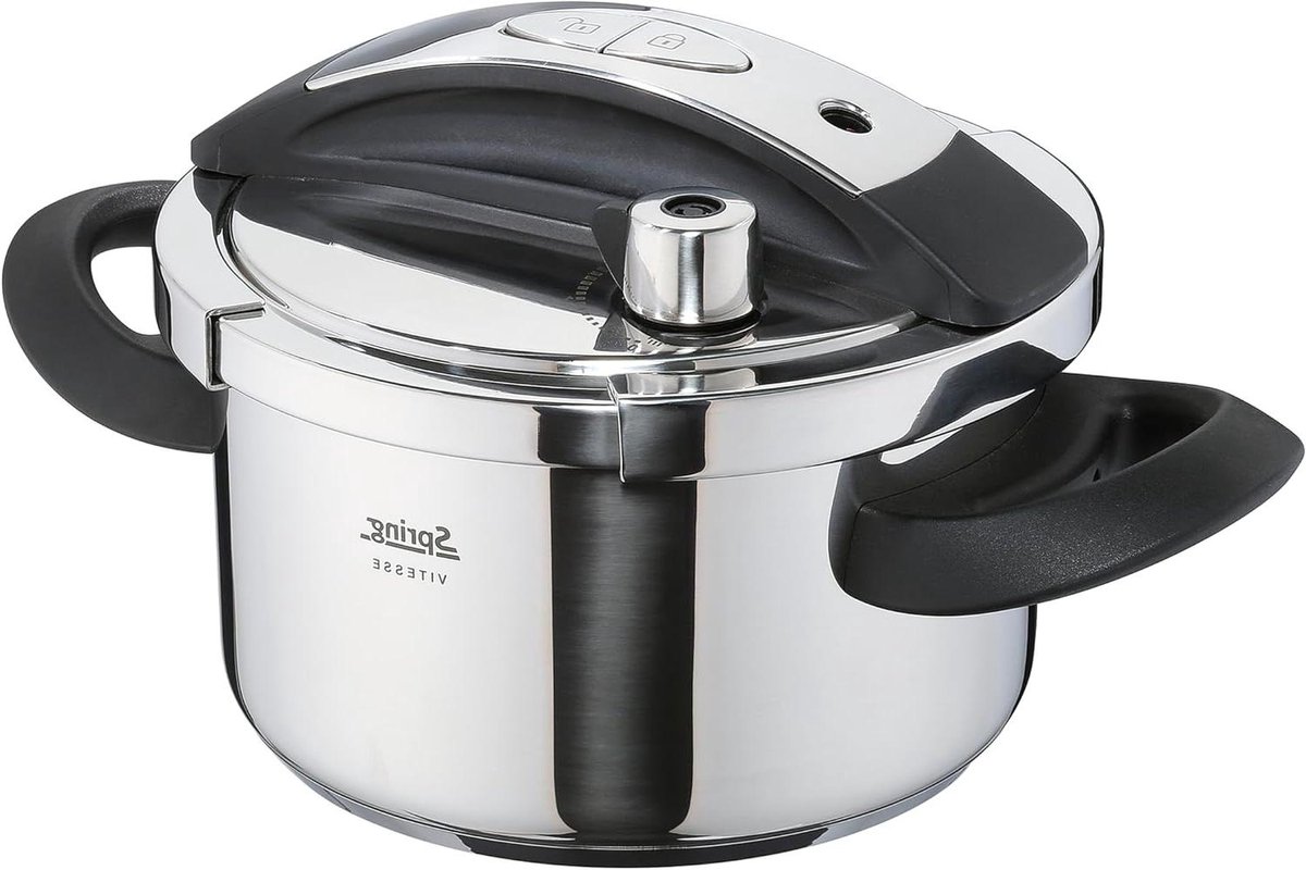 Snelkookpan - Druppan - Snel Koken - Meerlaagse Bodem - 45 Liter - Zilver