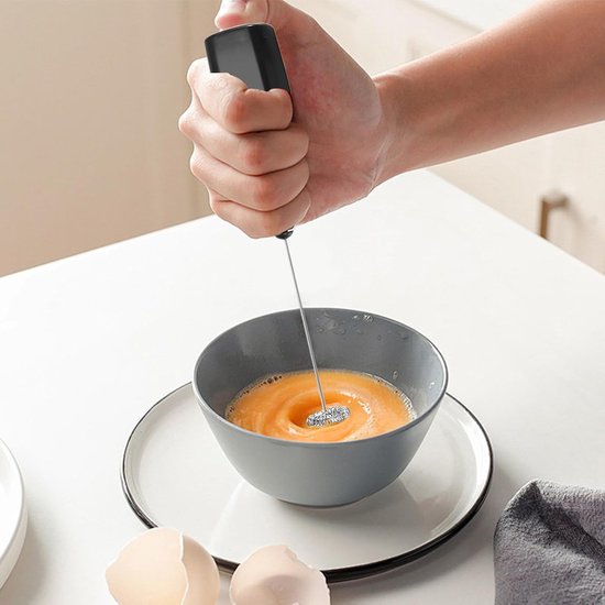 Handmixer Ei Klopper - Keuken Garde - Dranken Mengen - Elektrische Aandrijving - 20 cm - Zwart — afbeelding 3