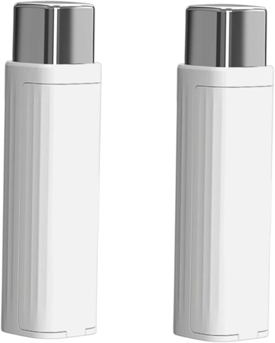 Floss Dispenser - Tandenstoker Houder - Mondhygiëne Onderhoud - Afgedicht en Herbruikbaar - 2 Stuks 10.4 cm - Wit