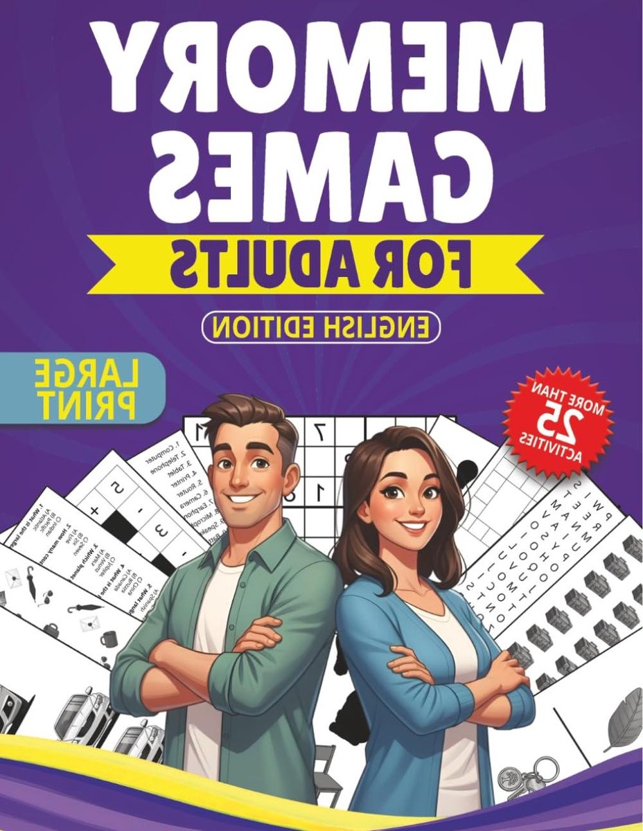 Geheugenspellen Volwassenen - Puzzelboek - Mentale Stimulatie - Grote Letters - 120 Pagina's - Niet gespecificeerd
