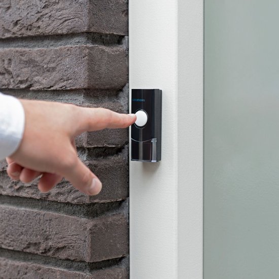Grundig Deurbelset - Deurbel met Zender en 2 Ontvangers - 80 Meter Bereik - Zwart — afbeelding 4