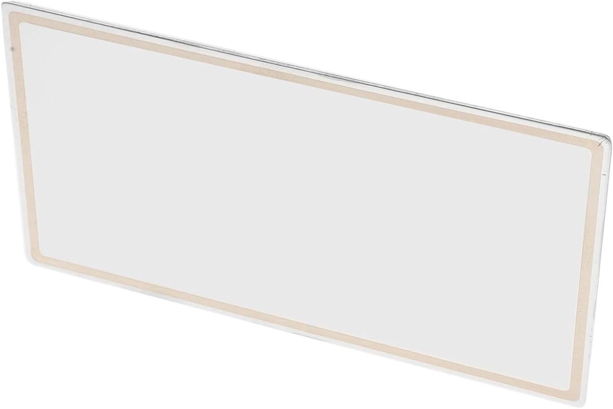 Make-up Spiegel - Zonneklep Spiegel - Auto Interieur - Hoge Definitie - 15x8 cm - Wit
