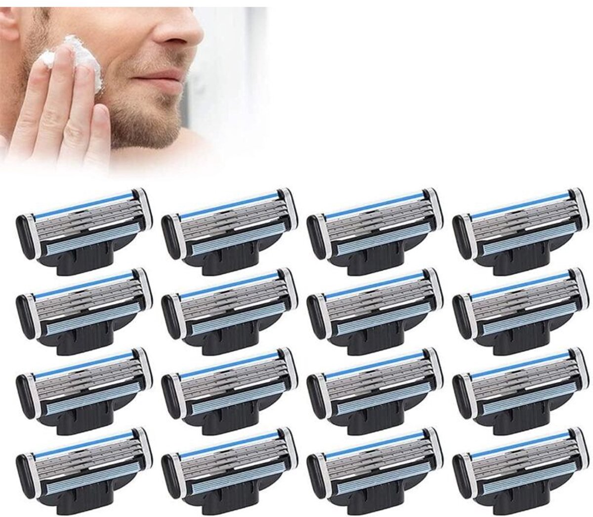 16 scheermesjes Geschikt voor mannen