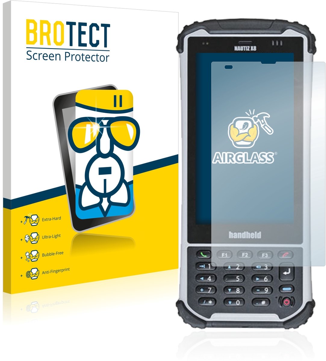 Screenprotector voor Handheld Nautiz X8 Beschermglas transparant