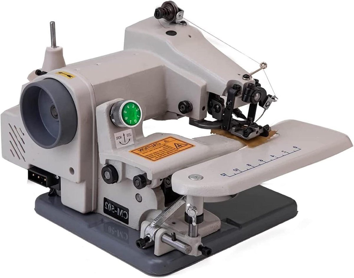 Blindsteekmachine - Professionele naaimachine - Kleding aanpassen - 10 naalden - Draagbaar ontwerp - Wit