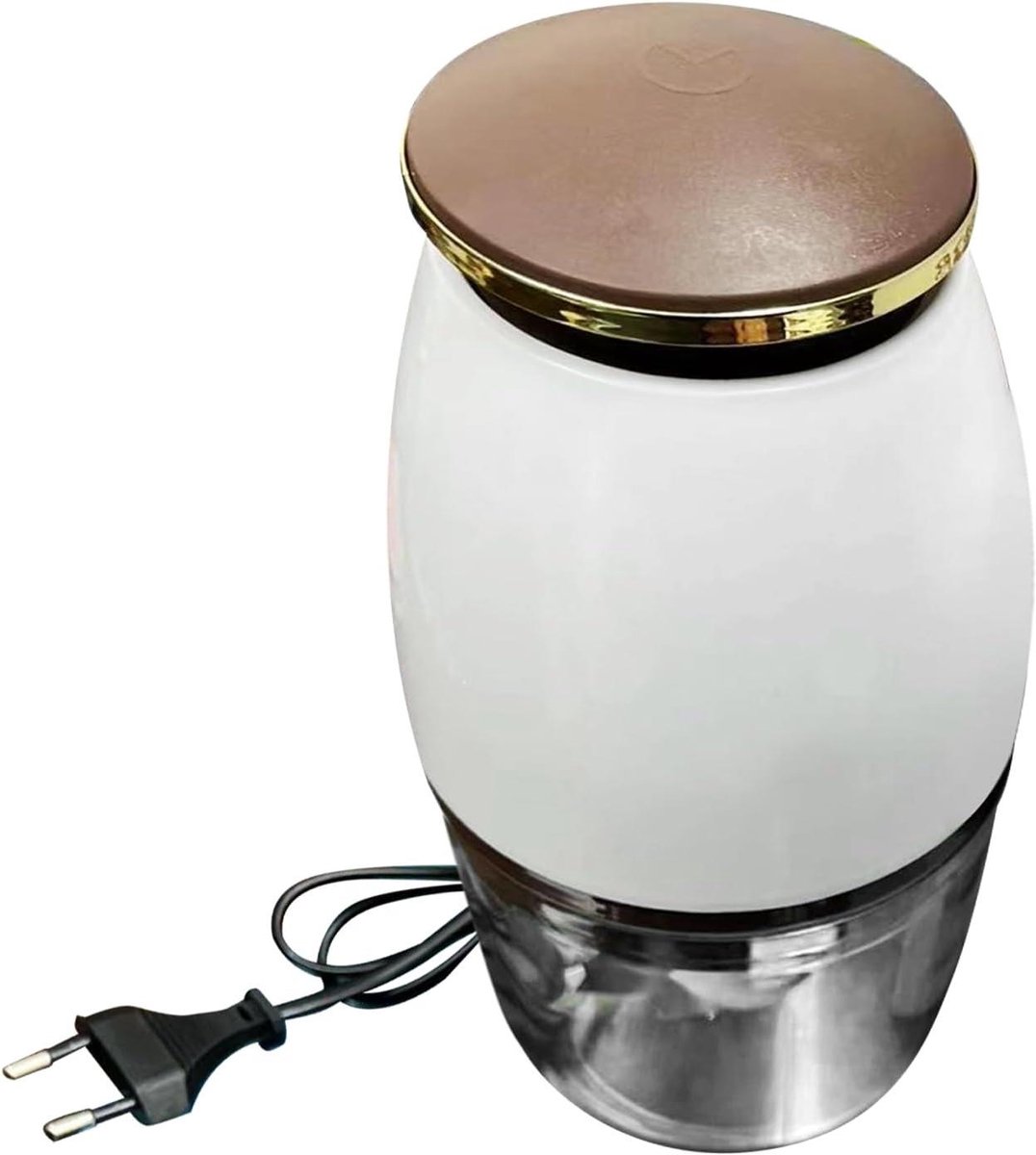 Elektrische Keukenmachine - Groente Snijder - Maaltijd Bereiding - Vier Bladen Ontwerp - 700 ml Inhoud - Wit