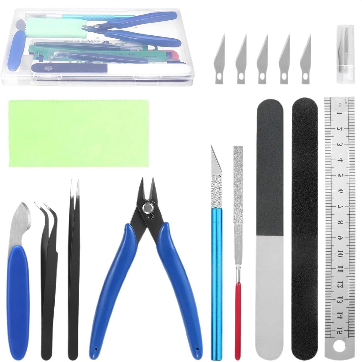 3D printer gereedschap - Print accessoires - Modelbouw onderhoud - Ergonomisch ontwerp - 11 delen - Grijs