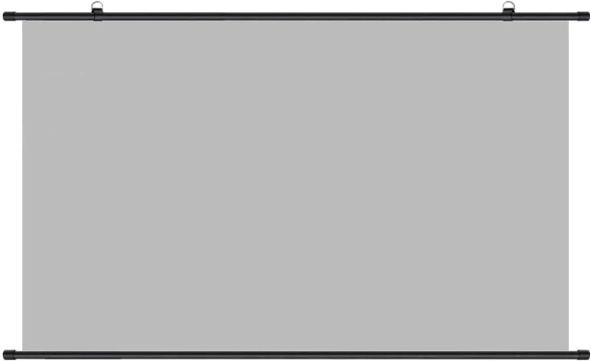 Projectiescherm - Beamerdoek intrekbaar - Thuisbioscoop creëren - Niet-verblindende coating - 152 cm diagonaal - Wit