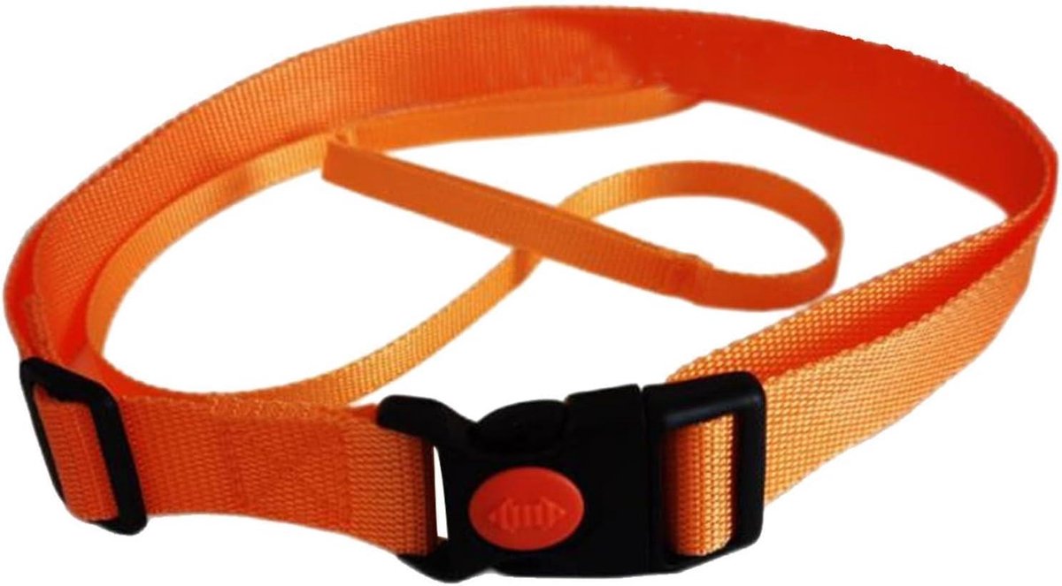 Zwemtrainingsgordel - Luchtzak zwemhulp - Veilig zwemmen - Draagbaar en ruimtebesparend - 115 cm lang - Oranje