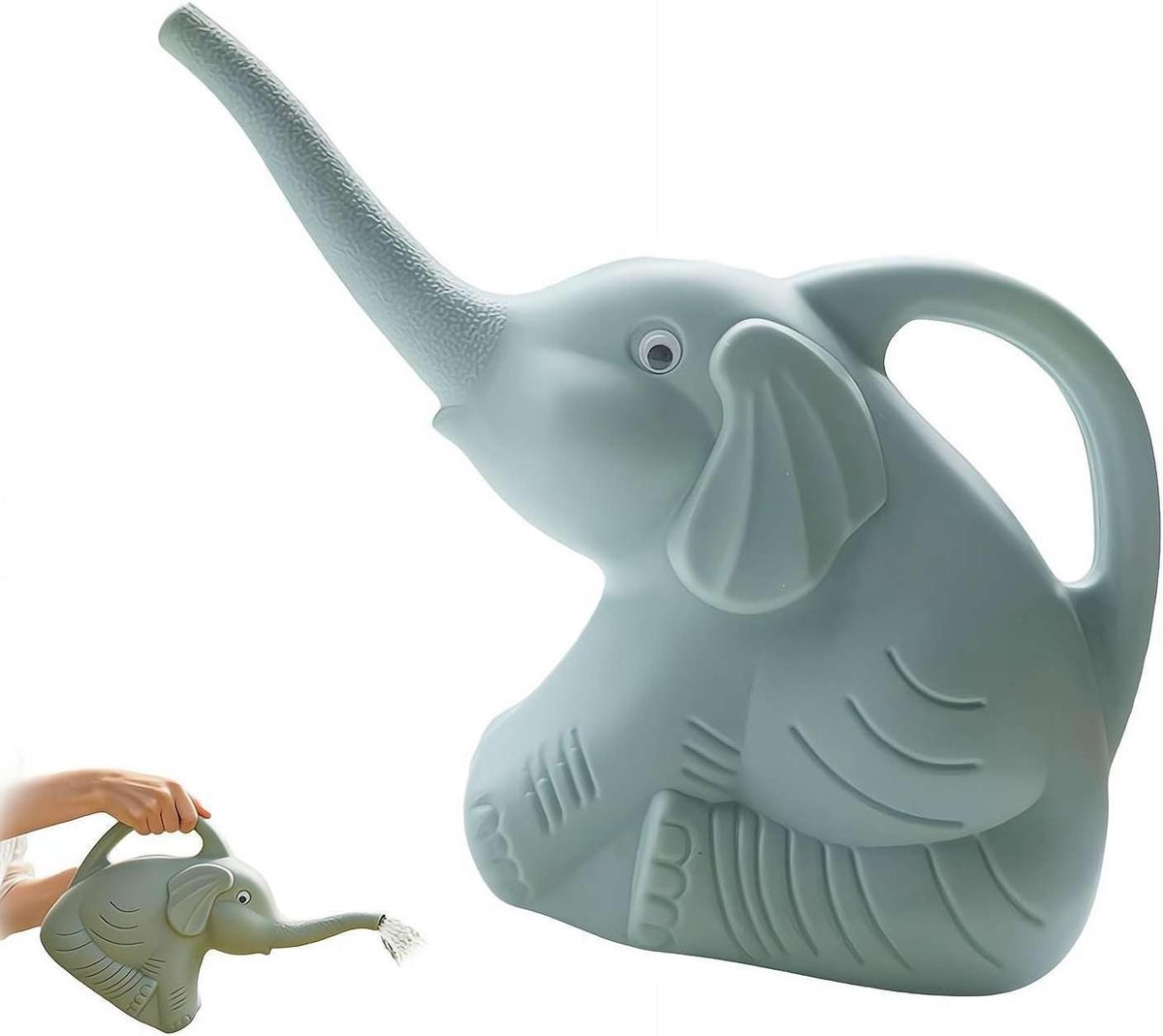 Gieter Olifant - Plantenspuit - Planten Water Geven - Lange Nauwkeurige Tuit - 30 cm Lengte - Blauw